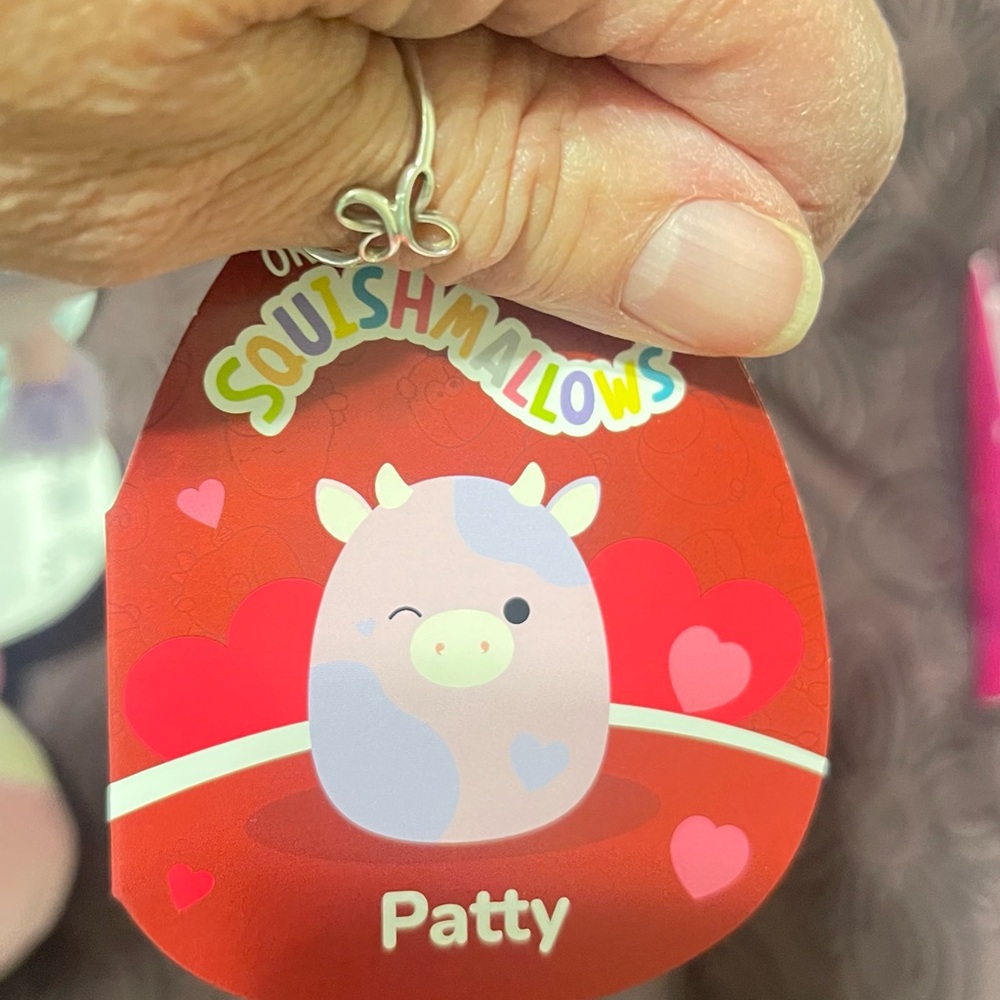 Squishmallows Pink and White Small Pet Toy